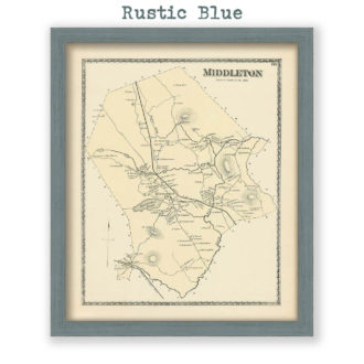 Middleton, Massachusetts Antique Map Reproduction