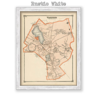 Wakefield, Massachusetts Antique Map Reproduction