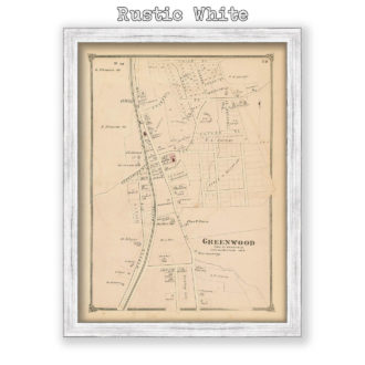 Greenwood Village - Wakefield, Massachusetts Antique Map Reproduction