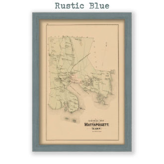 Mattapoisett, Massachusetts Antique Map Reproduction