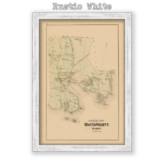 Mattapoisett, Massachusetts Antique Map Reproduction