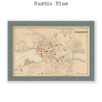 Wakefield Village, Massachusetts Antique Map Reproduction