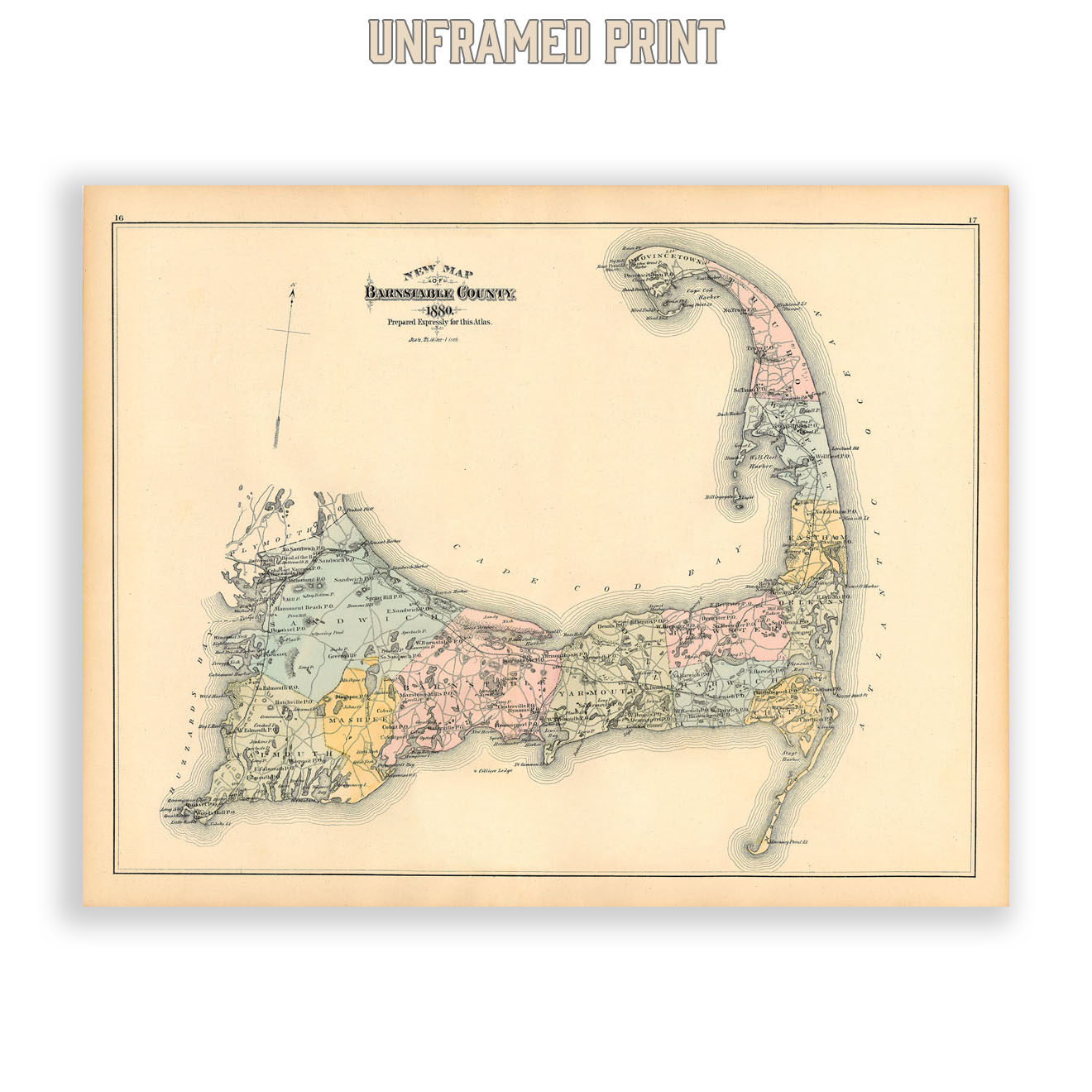 Barnstable County, 1880 Atlas