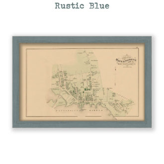 Mattapoisett Village, Massachusetts Antique Map Reproduction