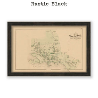 Mattapoisett Village, Massachusetts Antique Map Reproduction