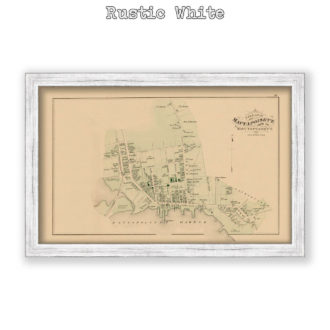 Mattapoisett Village, Massachusetts Antique Map Reproduction