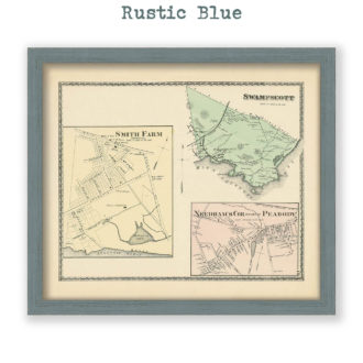 Swampscott, Massachusetts  Antique Map Reproduction