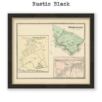 Swampscott, Massachusetts  Antique Map Reproduction