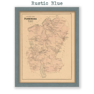 Pembroke, Massachusetts Antique Map Reproduction