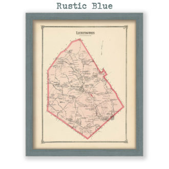 Lexington, Massachusetts Antique Map Reproduction