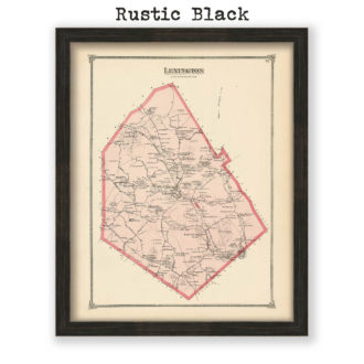 Lexington, Massachusetts Antique Map Reproduction