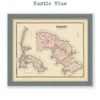 Nahant, Massachusetts Antique Map Reproduction