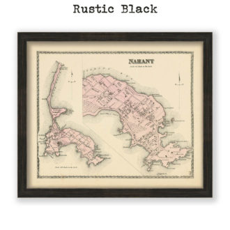 Nahant, Massachusetts Antique Map Reproduction