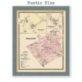 Princeton, Massachusetts Antique Map Reproduction