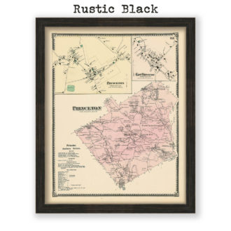 Princeton, Massachusetts Antique Map Reproduction