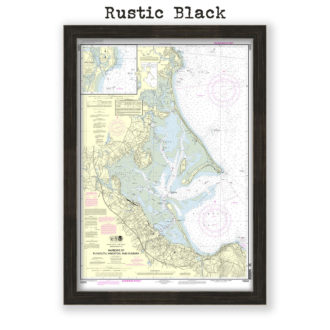 Plymouth, Kingston and Duxbury Harbors, Massachustts Nautical Chart Reproduction