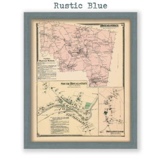 Royalston, Massachusetts Antique Map Reproduction