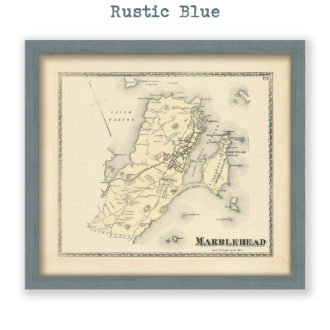 Marblehead, Massachusetts Antique Map Reproduction