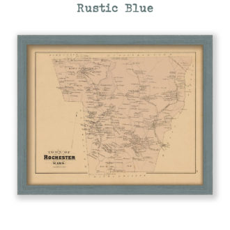 Rochester, Massachusetts Antique Map Reproduction