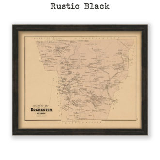 Rochester, Massachusetts Antique Map Reproduction