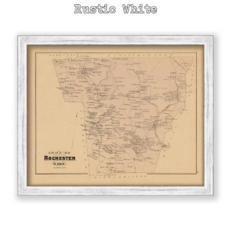 Rochester, Massachusetts Antique Map Reproduction