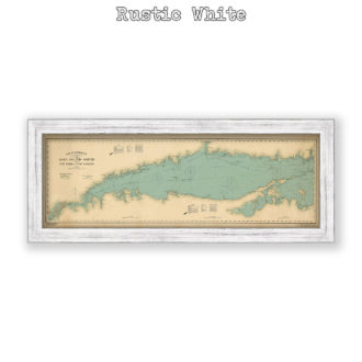 Long Island Sound, New York Antique Map Reproduction