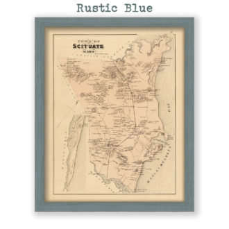 Scituate, Massachusetts Antique Map Reproduction