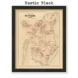 Scituate, Massachusetts Antique Map Reproduction