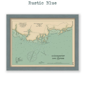 Kennebunkport and Cape Porpose, MaineAntoque Nautical Chart Reproduction