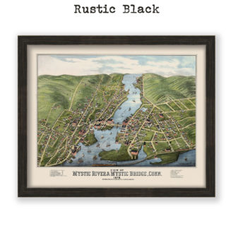 Mystic, Connecticut Antique Map Reproduction