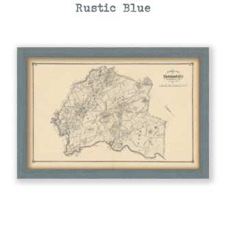 Newwton, Massachusetts Antique Map Reproduction