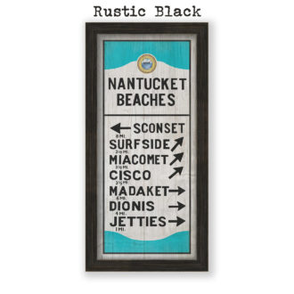 Nantucket Beach Direction Sign Print on Fine Art Paper