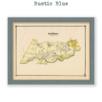 Watertown, Massachusetts Antique Map Reproduction