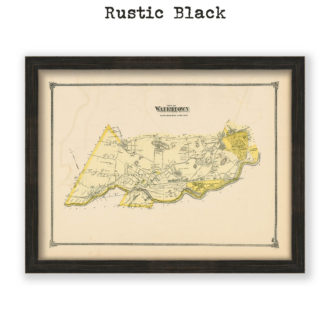 Watertown, Massachusetts Antique Map Reproduction