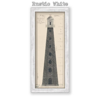 Cumberland Island Lighthouse, Georgia Antique Architectural Plan Reproduction