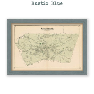 Marlborough, Massachusetts Antique Map Reproduction