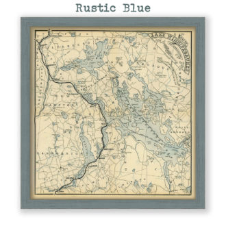 Lake Winnipesaukee, New Hampshire Antique Map Reproduction