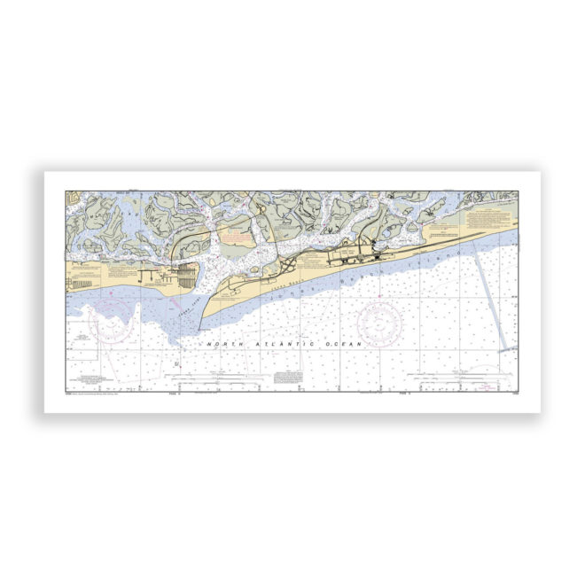 Jones Beach, New York Nautical Chart Reproduction