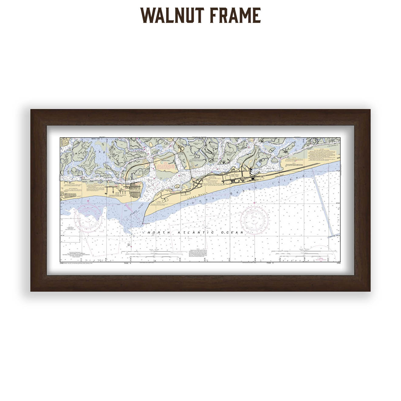 Jones Beach, New York Nautical Chart Reproduction – Boston Map Company