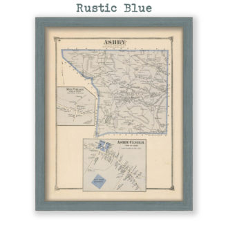 Ashby, Massachusetts Antique Map Reproduction