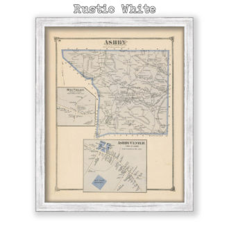 Ashby, Massachusetts Antique Map Reproduction