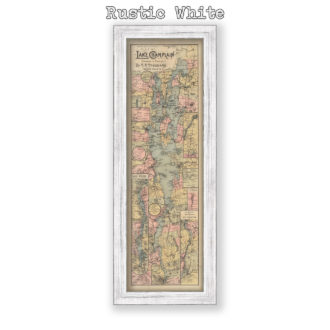 Lake Champlain Antique Map Reproduction