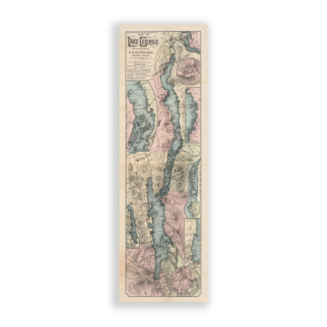 Lake George Antique Map Reproduction