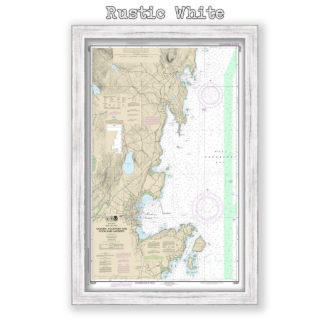 Camden, Rockport and Rockland, Maine Nautical Chart Reproduction