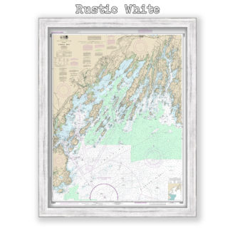 Casco Bay, Maine Nautical Chart Reproduction