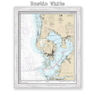 Tampa Bay, Florida Nautical Chart Reproduction