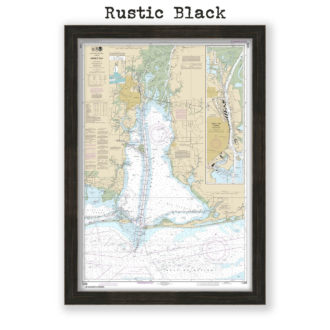 Mobile, Alabama Nautical Chart Reproduction