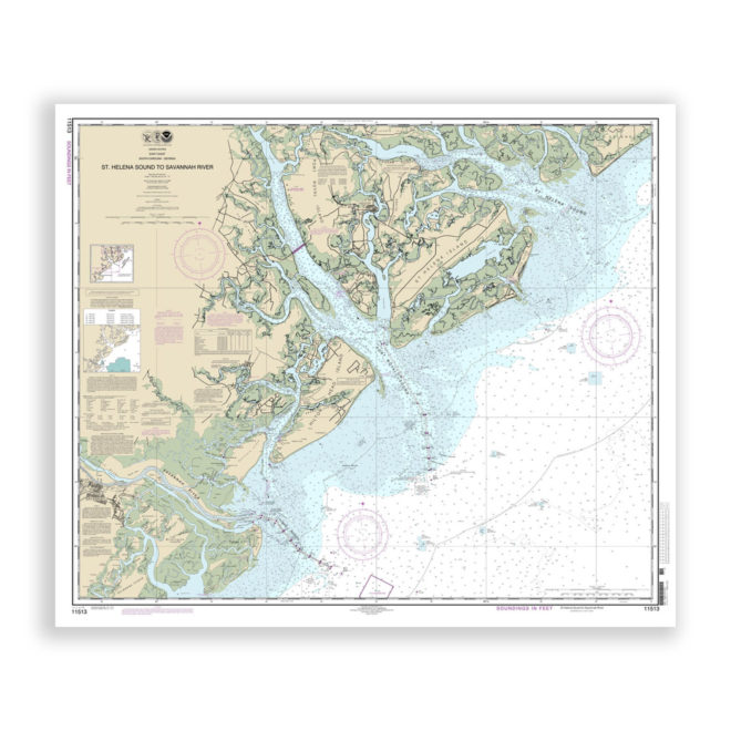 Hilton Head, South Carolina Nautical Chart Reproduction