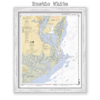 Winyah Bay, South Carolina Nautical Chart Reproduction