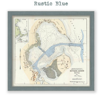 Scituate Harbor, Massachusetts Antique Nautical Chart Reproductional